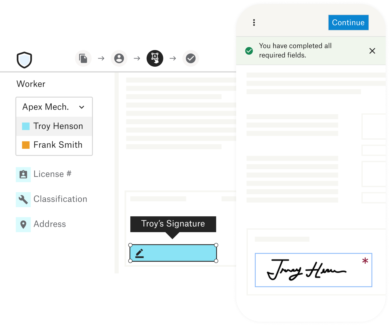 Your renewal form, already filled out