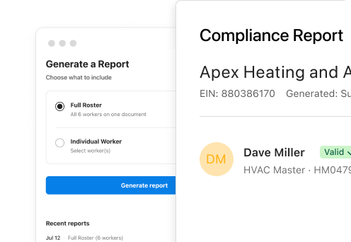 Shareable Compliance Certificate